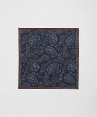 Large Paisley Silk Pocket Square
