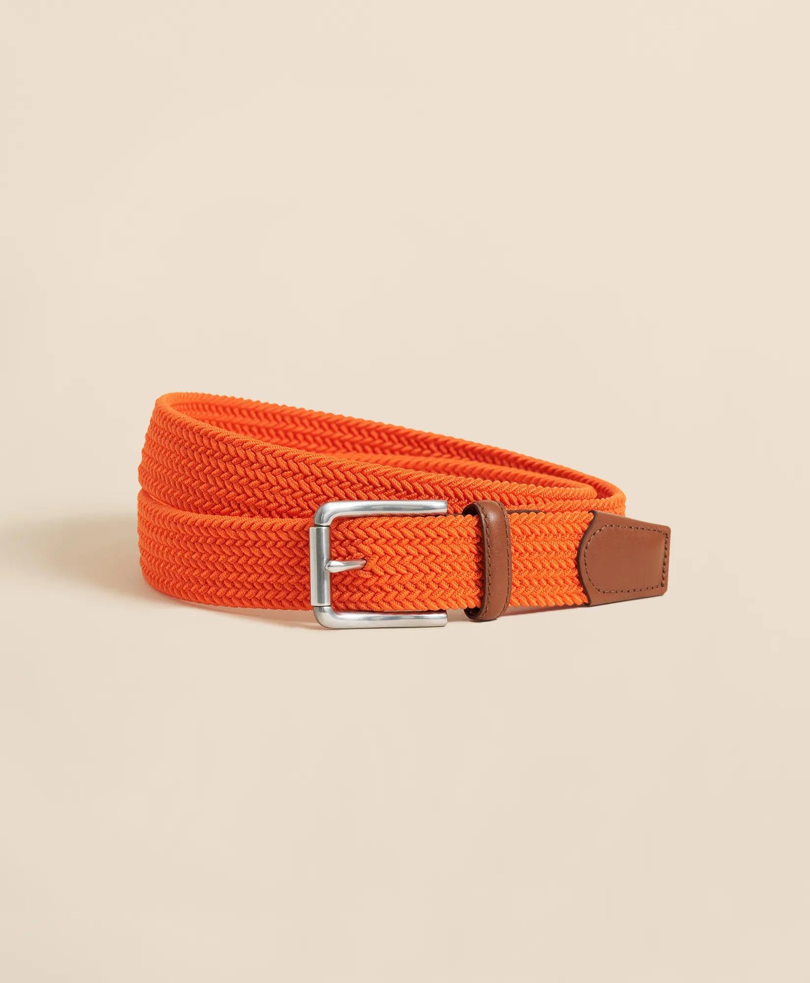 Rubber & Leather Belt With Stretch