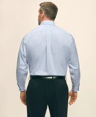 Big & Tall Stretch Dress Shirt, Non-Iron Pinpoint Button-Down Collar