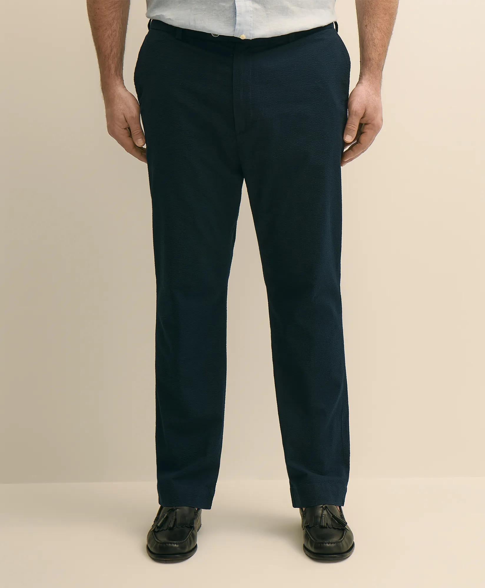 Big & Tall Cotton Seersucker Pants