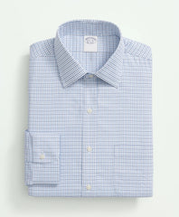 Brooks Brothers Explorer Collection Non-Iron Twill Ainsley Collar, Check Dress Shirt
