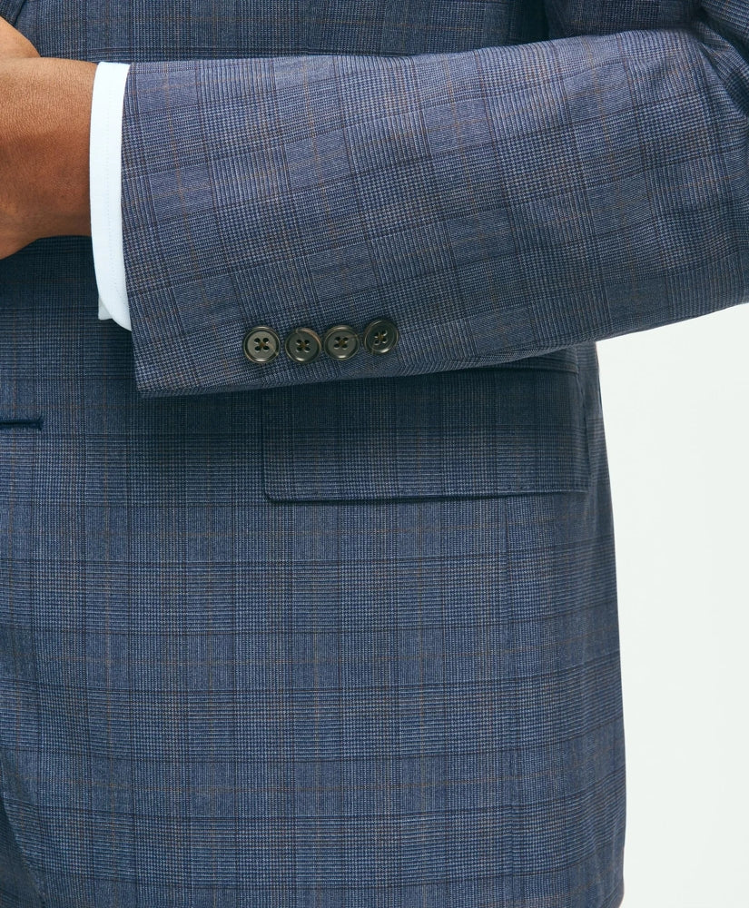 Classic Fit Wool Checked 1818 Suit