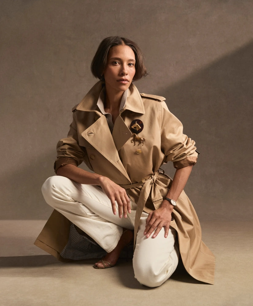 Supima® Cotton Gabardine Trench Coat