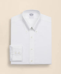 Stretch Supima® Cotton Non-Iron Twill Button-Down Collar Dress Shirt