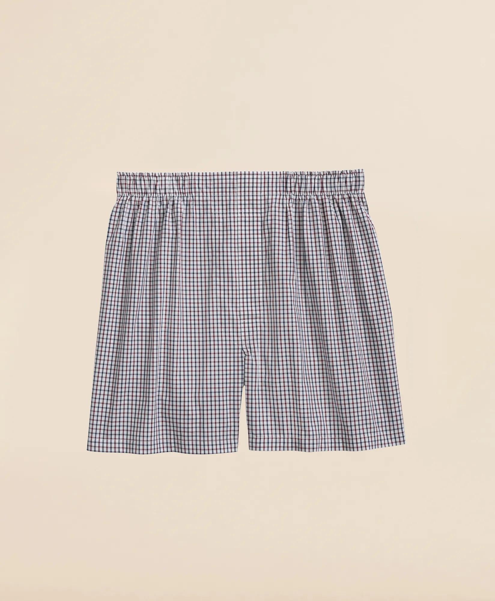 Cotton Broadcloth Tattersall Boxers