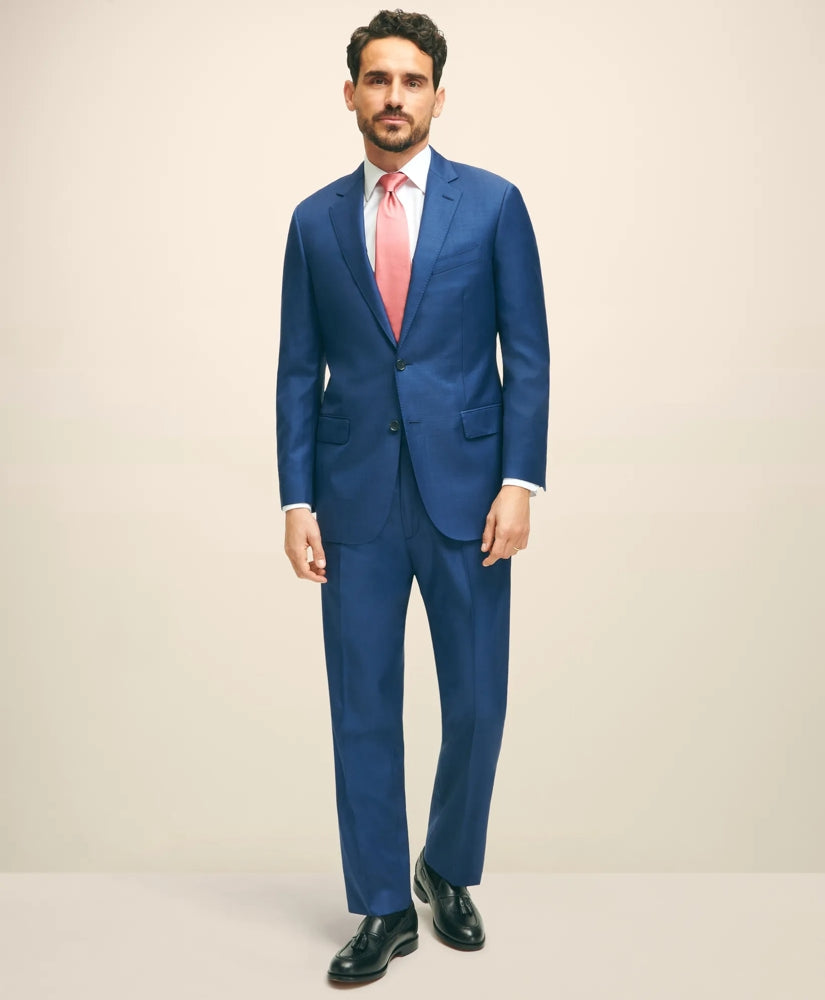 Traditional Fit Wool Sharkskin 1818 Suit