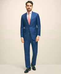 Traditional Fit Wool Sharkskin 1818 Suit
