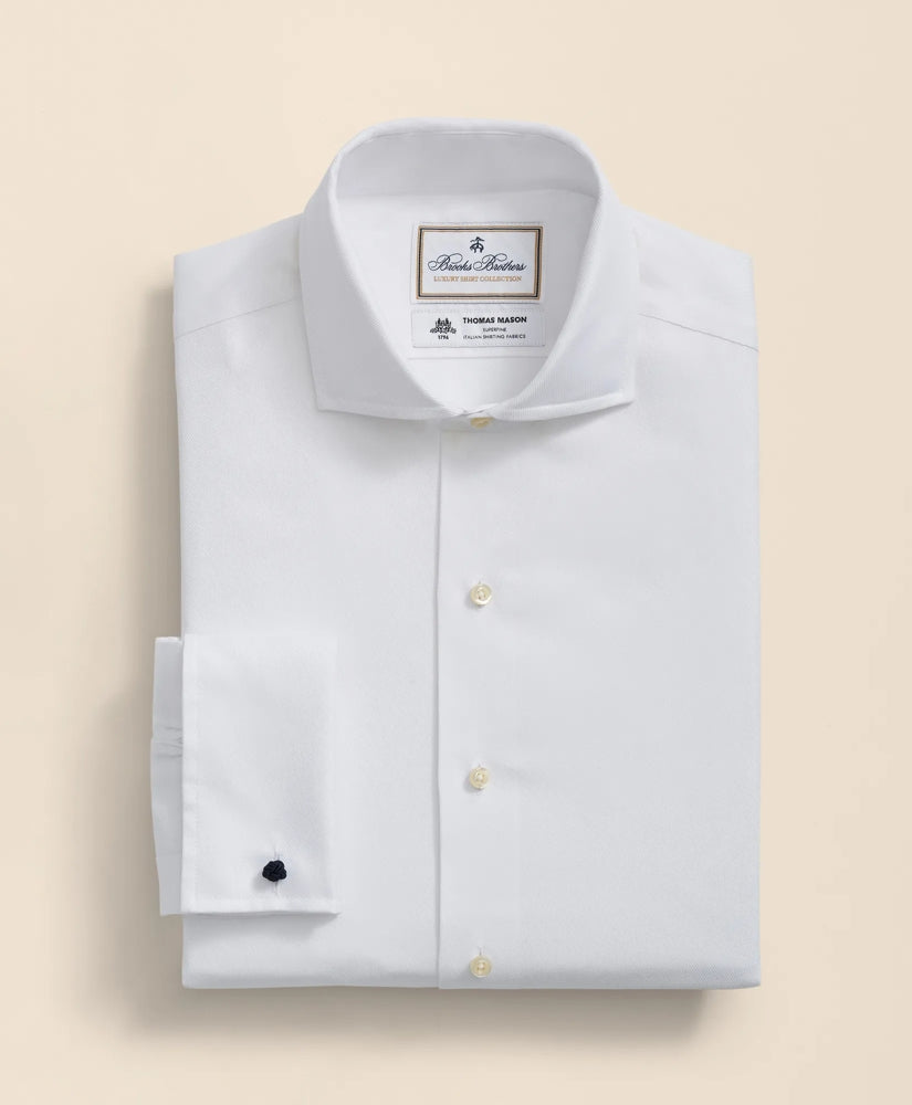 Brooks Brothers X Thomas Mason® Cotton Twill Londoner Collar Dress Shirt