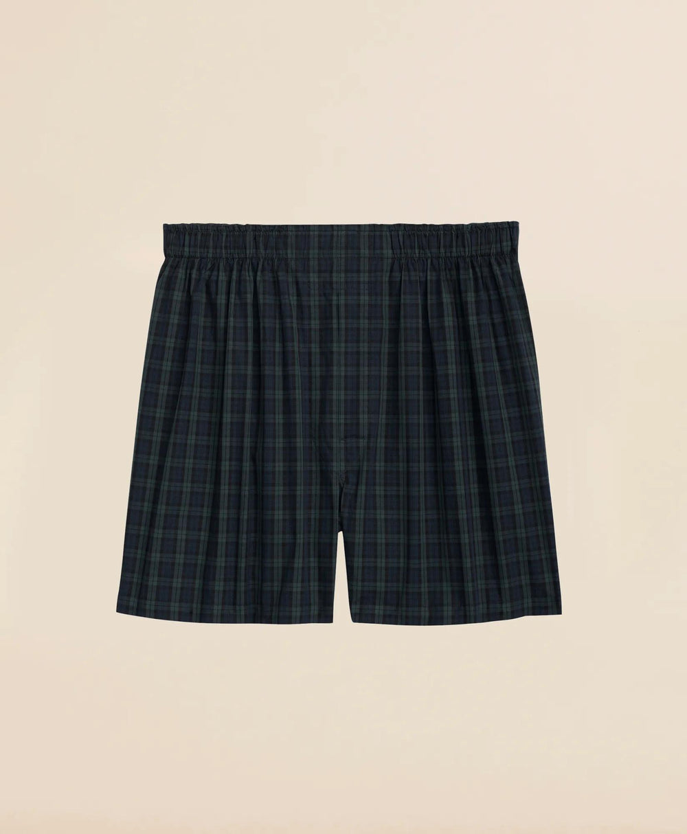 Cotton Poplin Black Watch Tartan Boxers