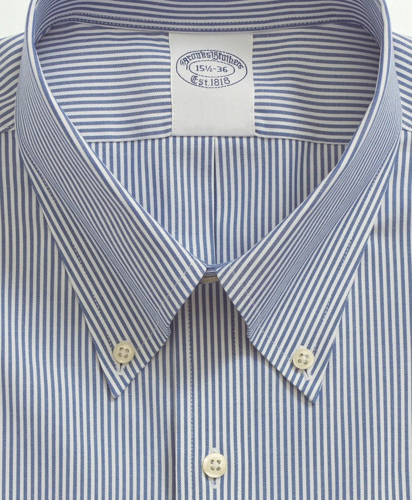 Stretch Supima® Cotton Non-Iron Pinpoint Oxford Button-Down Collar, Candy Stripe Dress Shirt