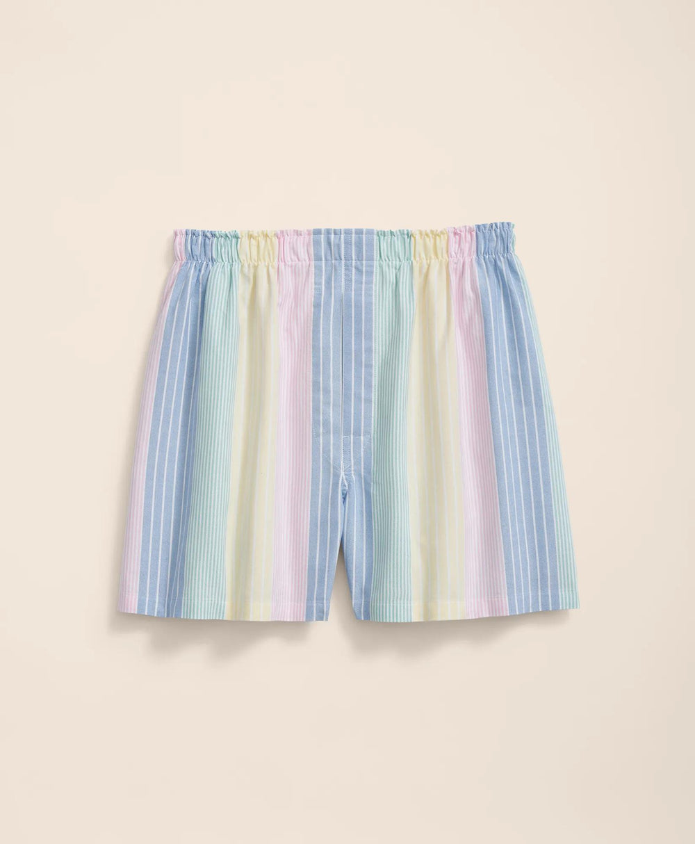 Cotton Broadcloth Multi-Archive Stripe Boxers