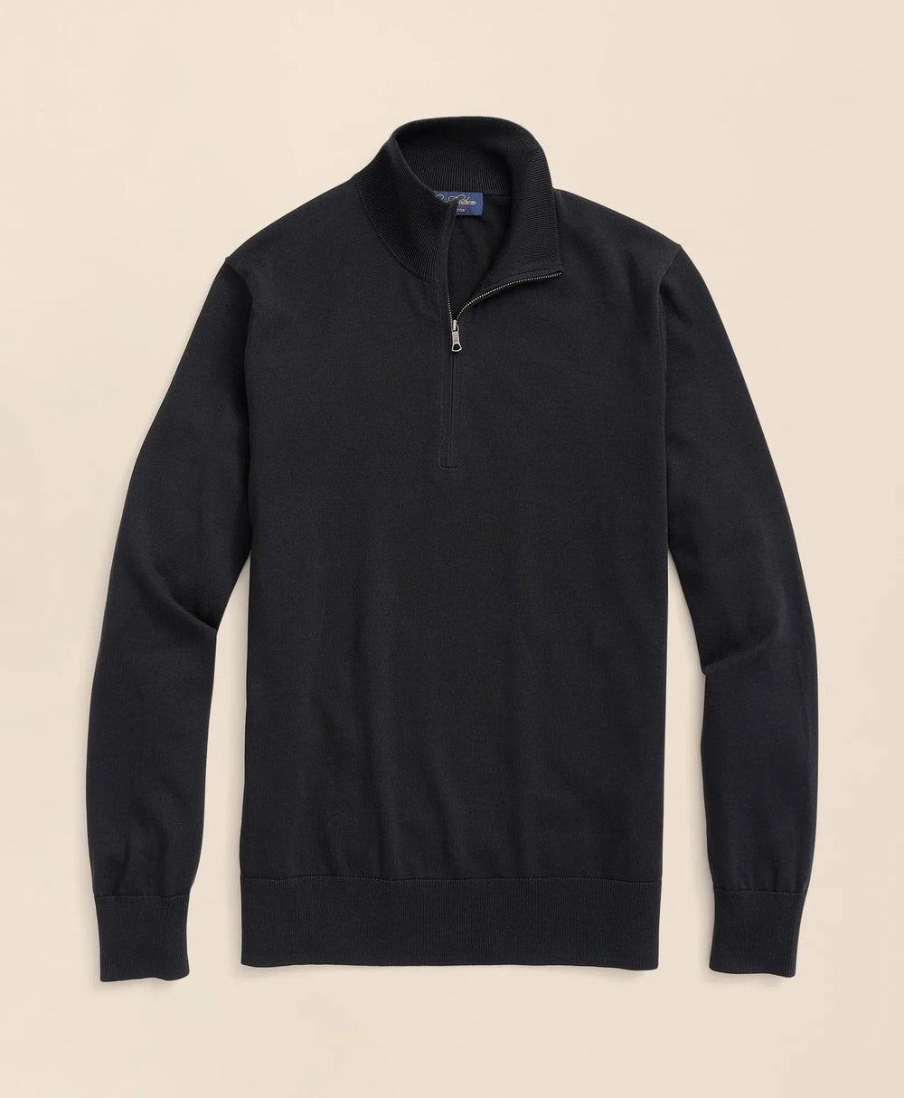 Big & Tall Supima® Cotton Quarter-Zip Sweater
