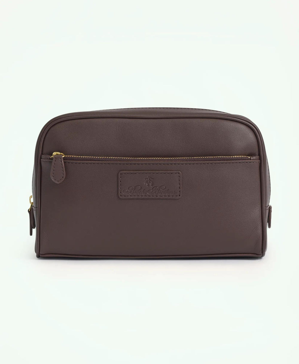 Large Leather Dopp Kit