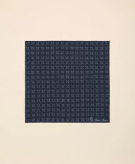 Linen Geometric Pocket Square