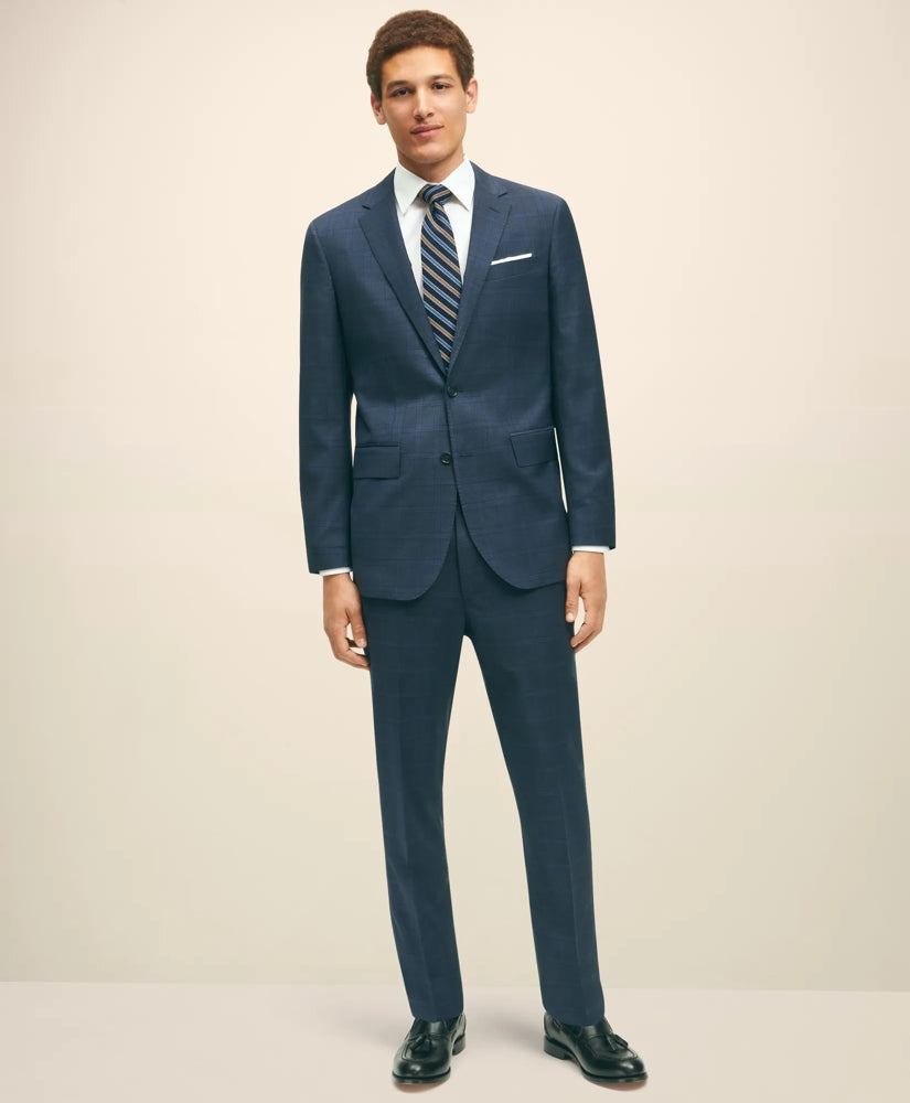 Slim Fit Wool Checked 1818 Suit