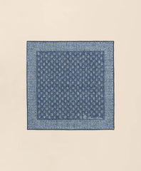 Batik Foulard Cotton-Linen Pocket Square