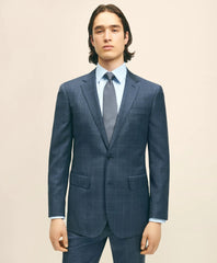 Slim Fit Wool Windowpane 1818 Suit