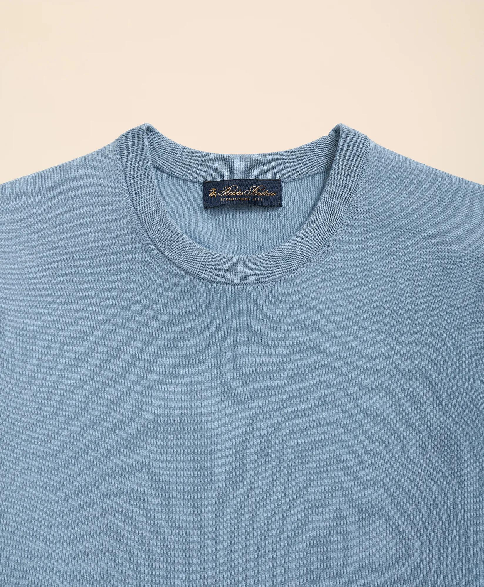 Lightweight Luxe All-Season Sweater, Short Sleeve Crewneck