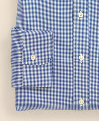 Stretch Supima® Cotton Non-Iron Pinpoint Oxford Ainsley Collar, Gingham Dress Shirt