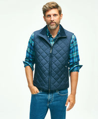 Water Repellent Diamond Quilted Vest