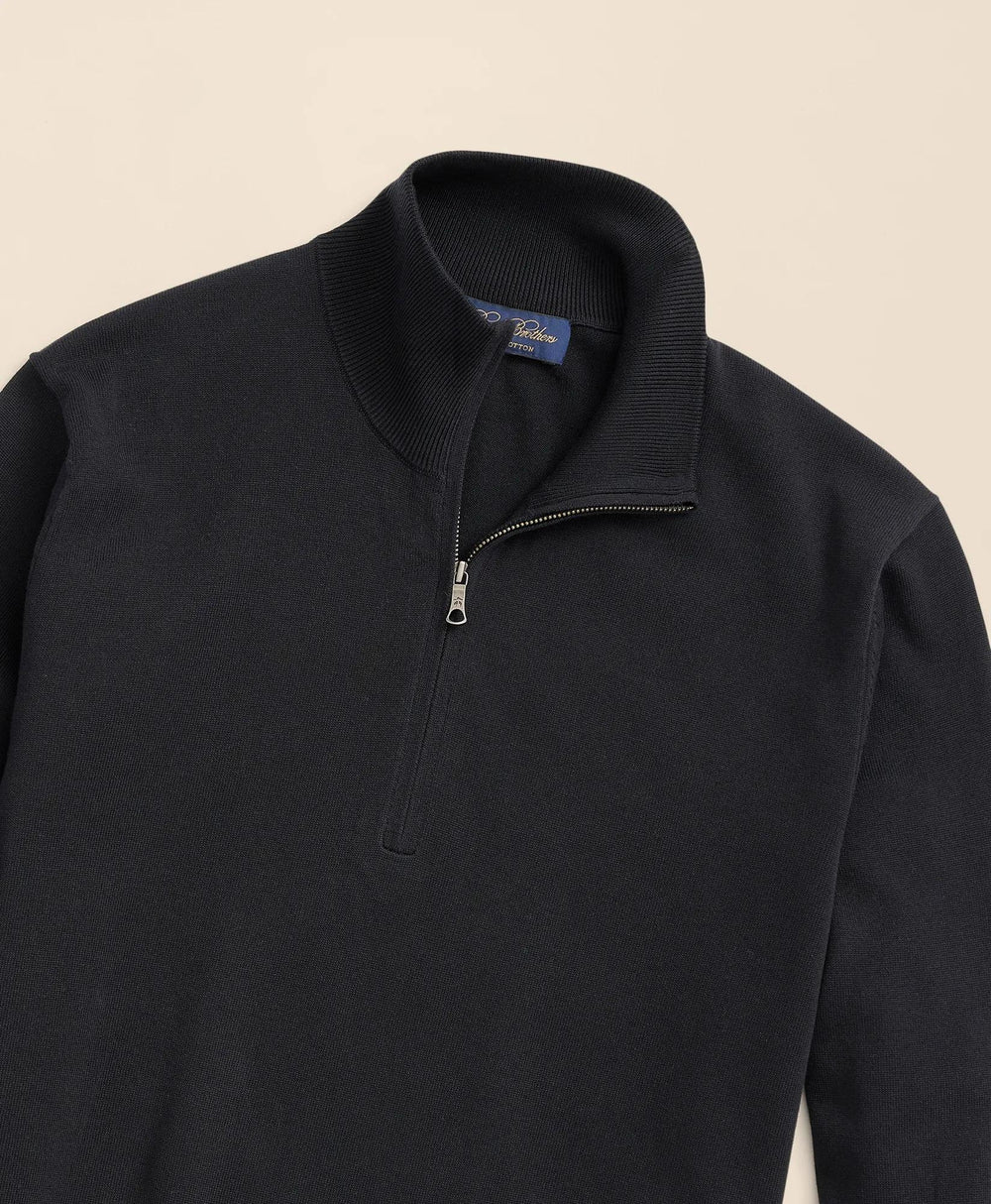 Big & Tall Supima® Cotton Quarter-Zip Sweater