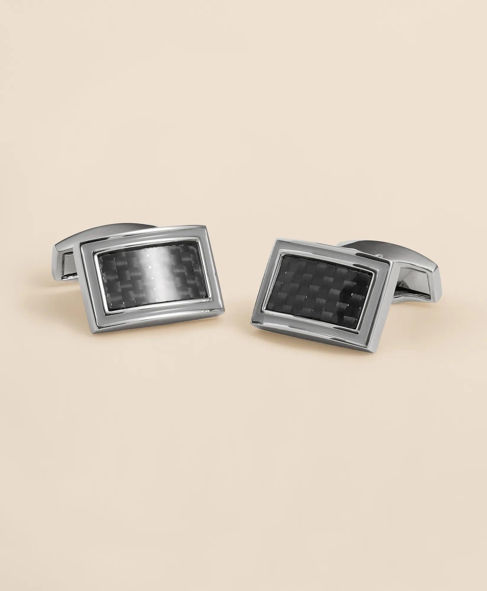 Enamel Rectangle Cufflinks