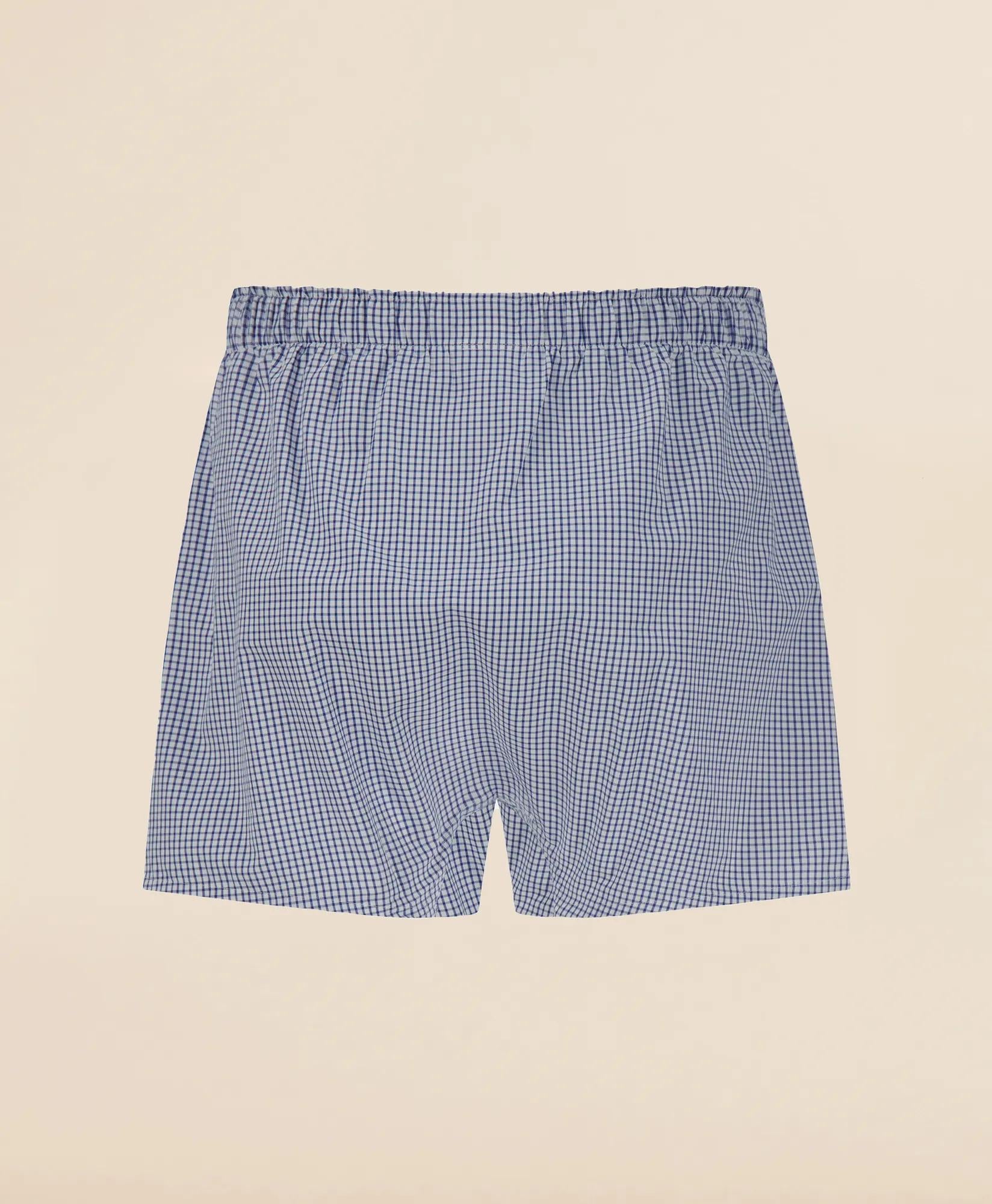 Slim Fit Cotton Broadcloth Check Boxers