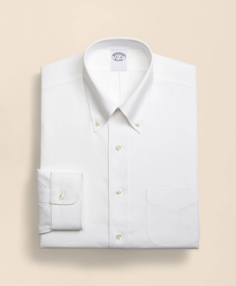 Stretch Supima® Cotton Non-Iron Pinpoint Oxford Button-Down Collar Dress Shirt