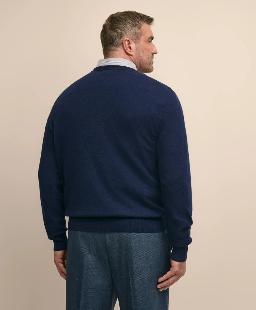 Big & Tall 3-Ply Cashmere V-Neck Sweater