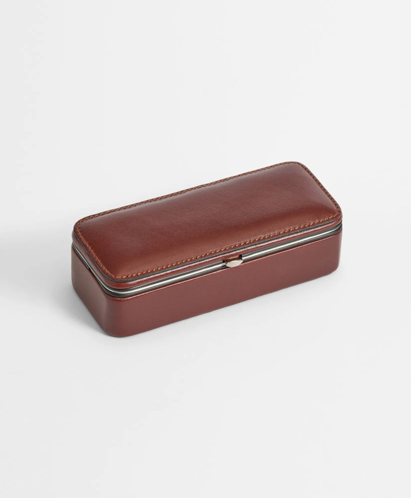 Travel Dominoes Game With Calfskin Case