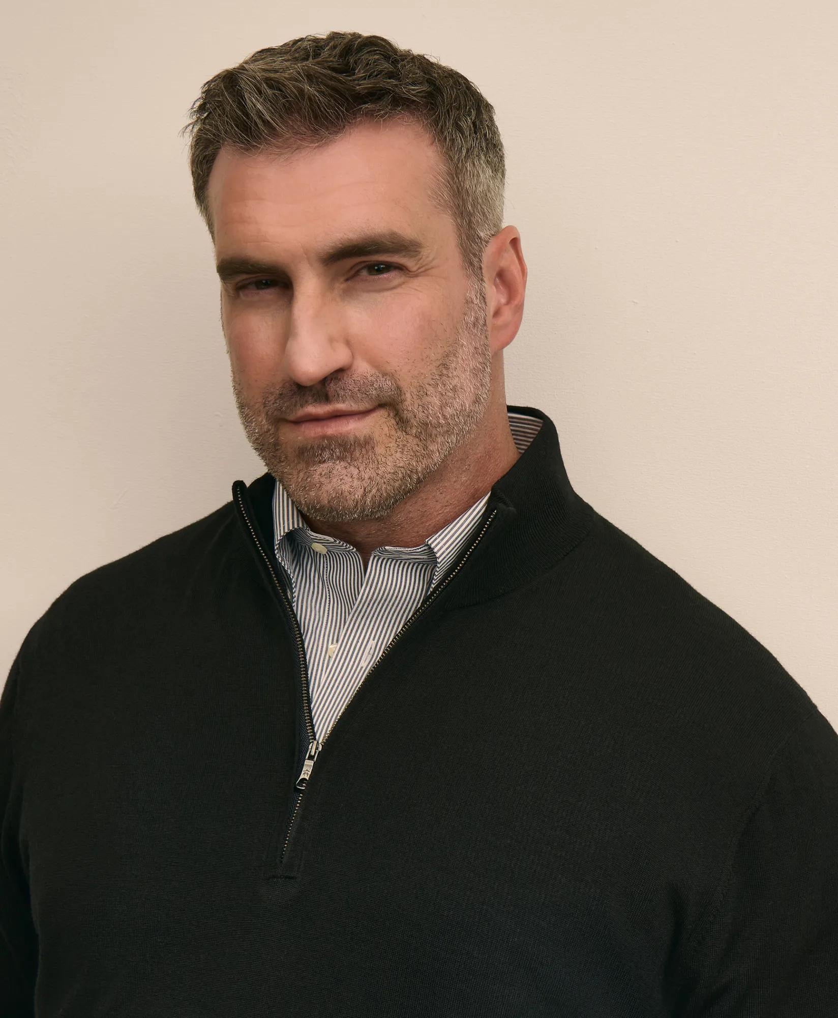 Big & Tall Ultimate Merino Wool Quarter-Zip Sweater