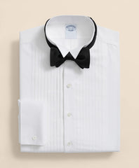 Stretch Supima® Cotton Broadcloth Wing Collar, Tuxedo Shirt