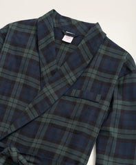 Cotton Flannel Black Watch Robe