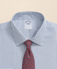 Brooks Brothers Explorer Collection Non-Iron Twill Ainsley Collar, Stripe Dress Shirt