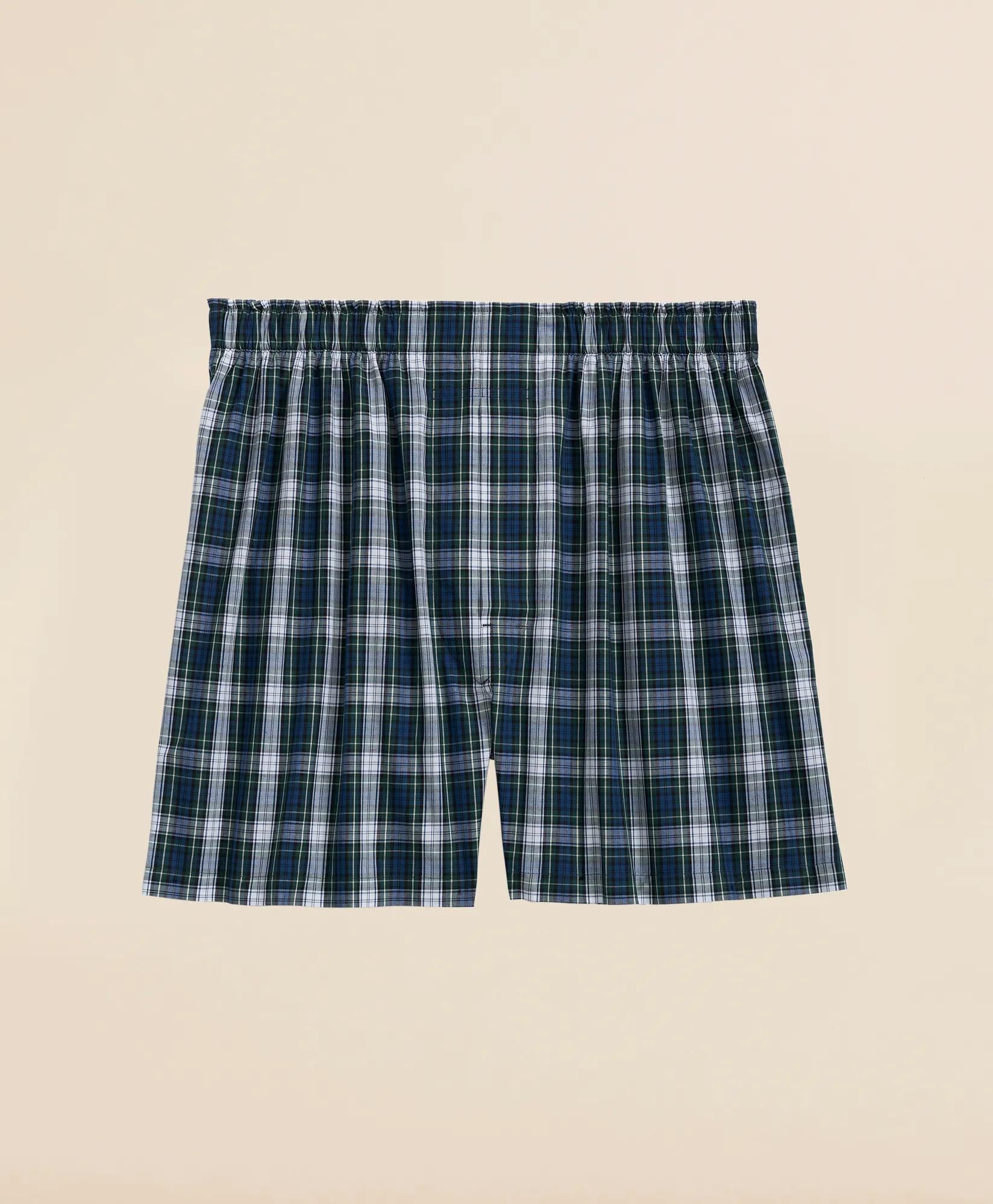 Cotton Poplin Tartan Boxers