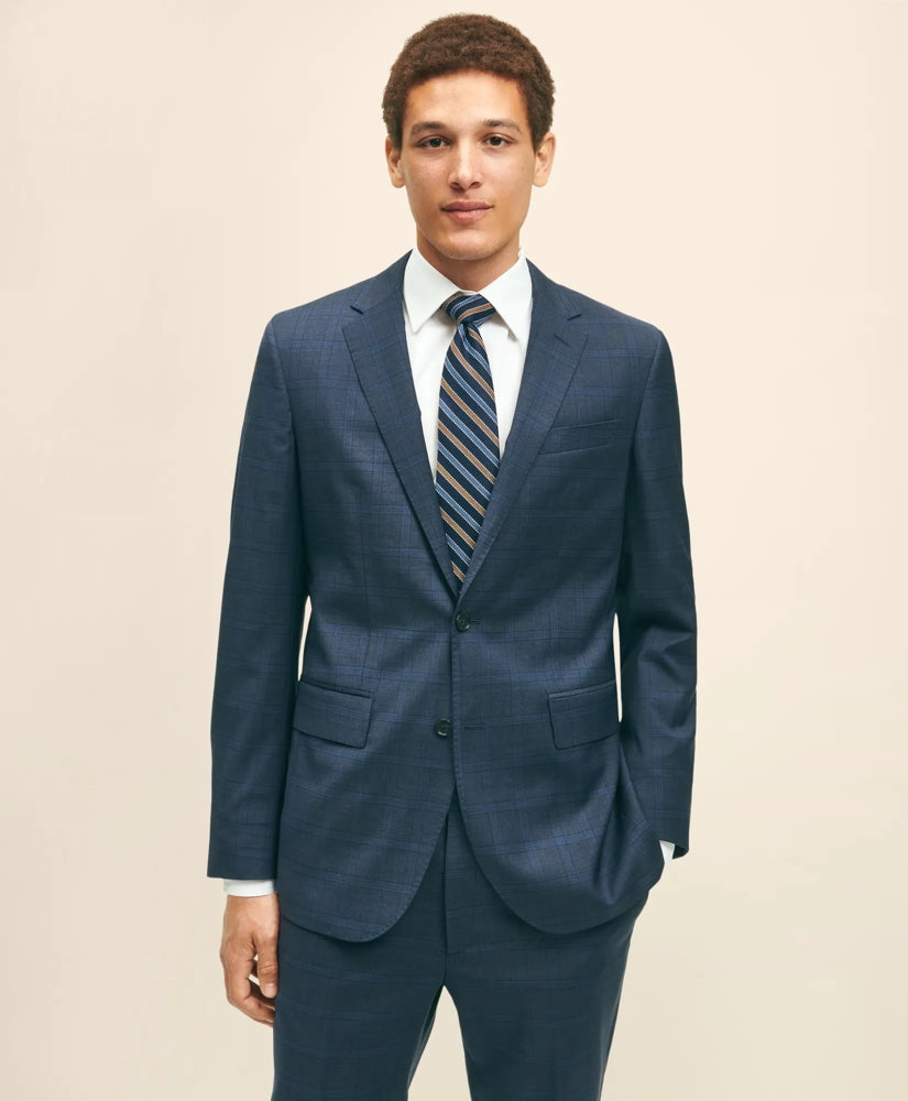Slim Fit Wool Checked 1818 Suit