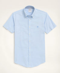 Stretch Non-Iron Oxford Button-Down Collar Short-Sleeve Sport Shirt