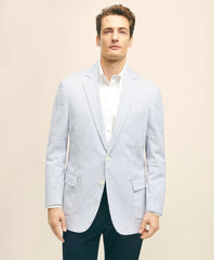 Classic Fit Stretch Cotton Seersucker Sport Coat