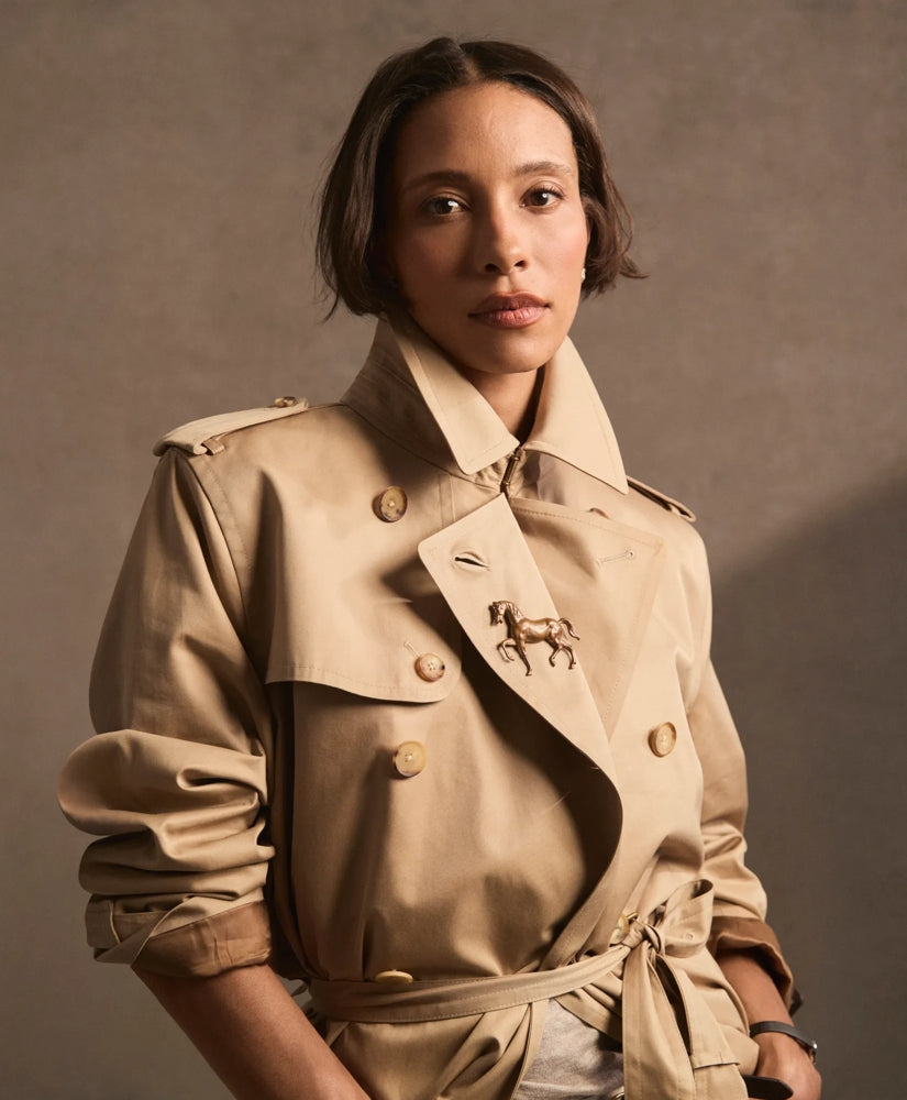 Supima® Cotton Gabardine Trench Coat