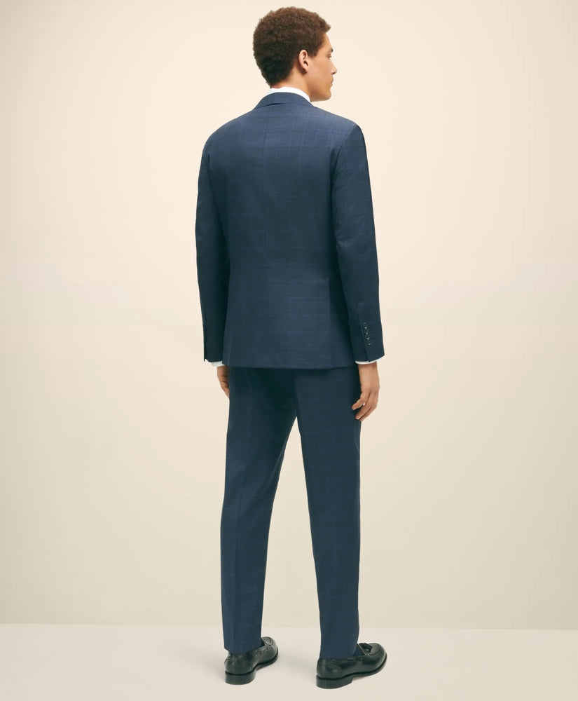 Slim Fit Wool Checked 1818 Suit