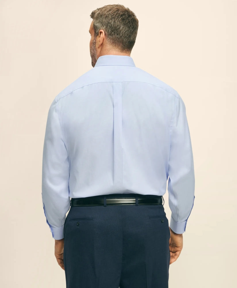 Big & Tall Stretch Dress Shirt, Non-Iron Pinpoint Spread Collar