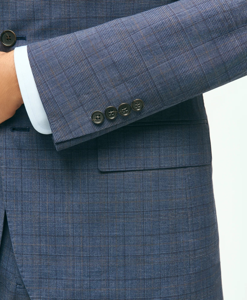 Traditional Fit Wool Checked 1818 Suit