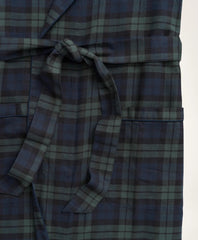 Cotton Flannel Black Watch Robe