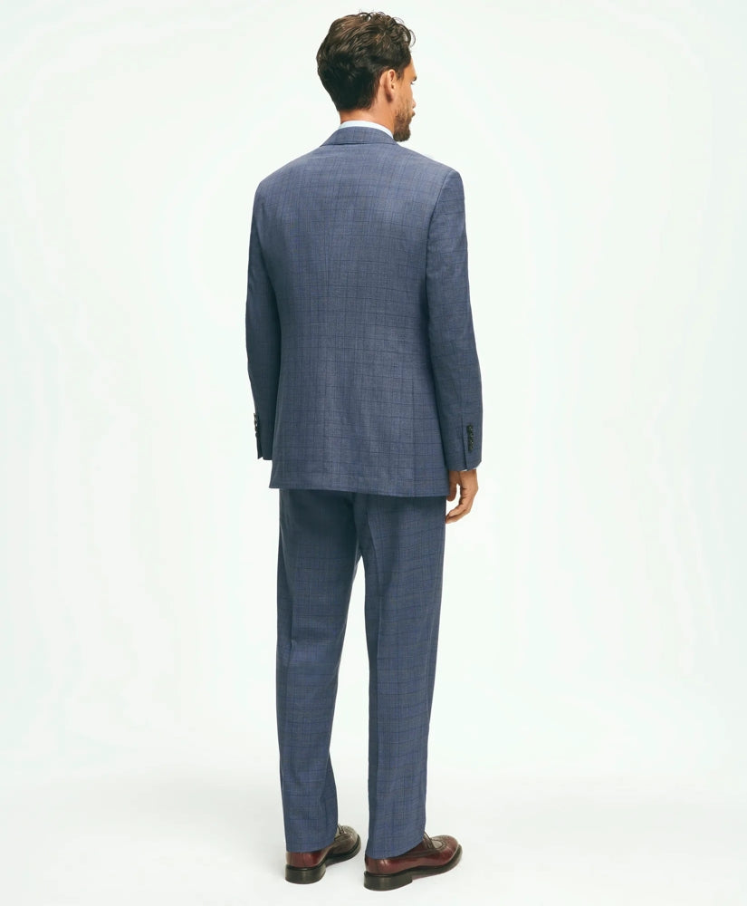 Traditional Fit Wool Checked 1818 Suit