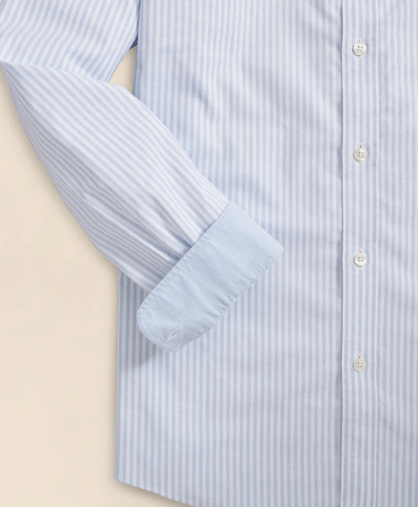 Stretch Non-Iron Oxford Button-Down Collar, Bengal Stripe Sport Shirt