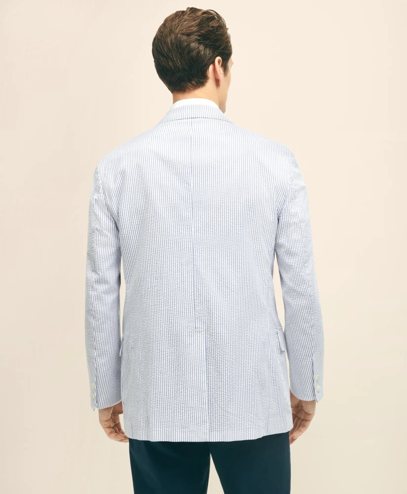 Classic Fit Stretch Cotton Seersucker Sport Coat