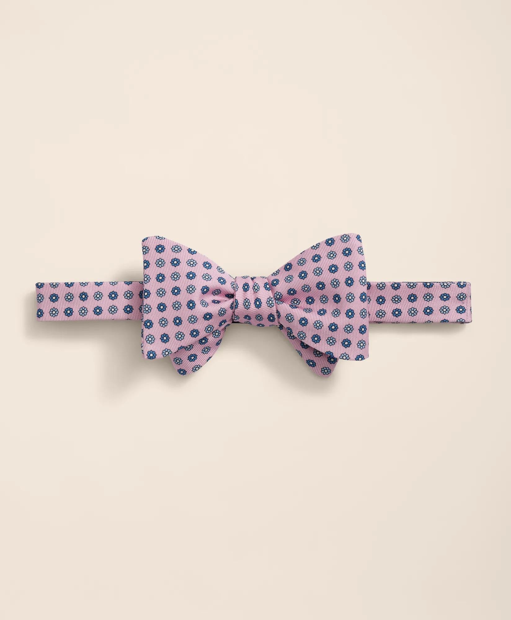 Silk Mini Floral Bow Tie
