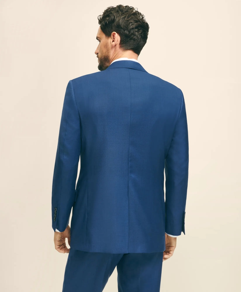 Traditional Fit Wool Sharkskin 1818 Suit