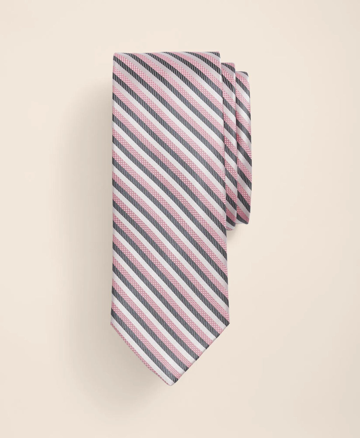 Silk Sidewheeler Striped Tie