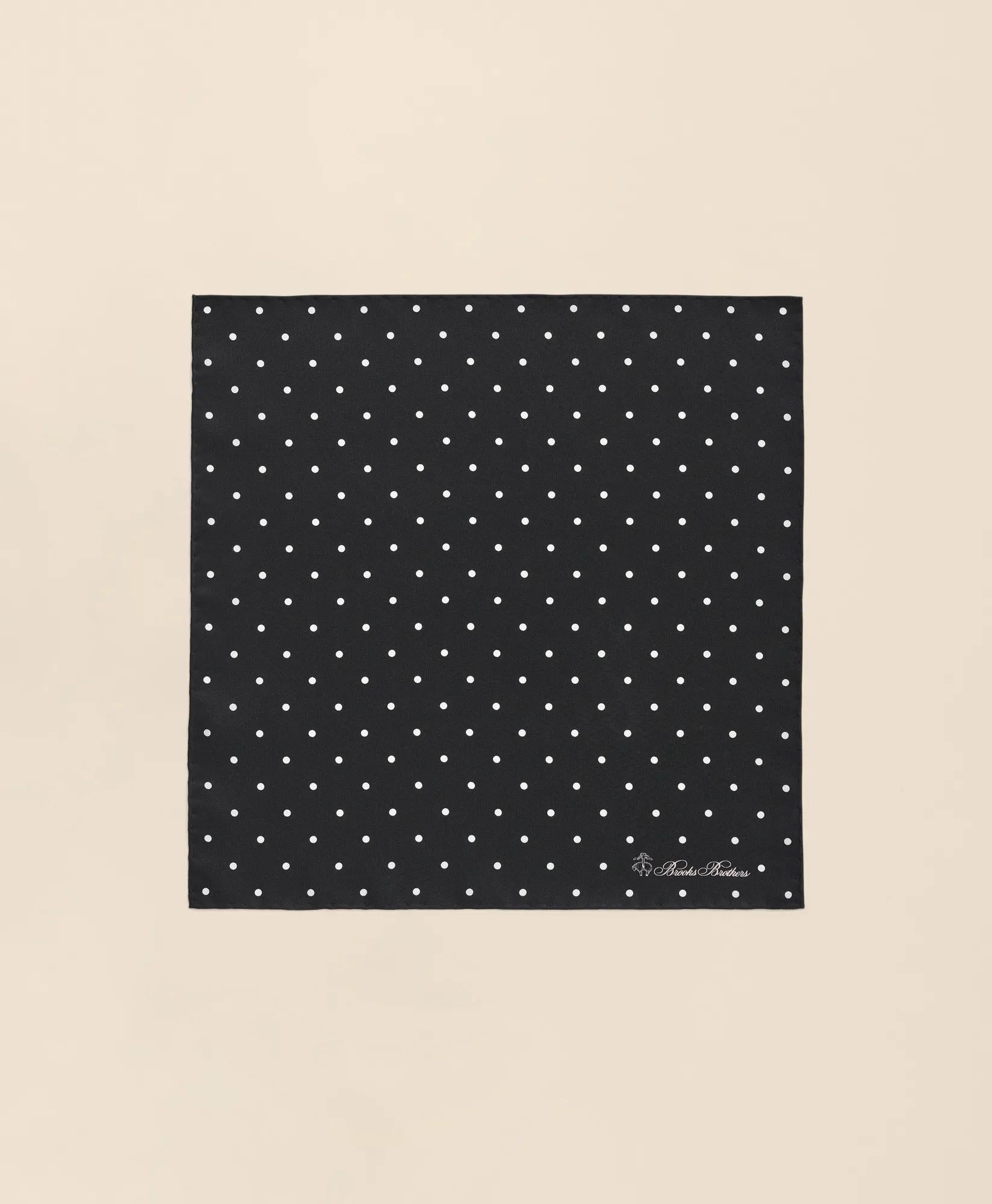 Small Dot Silk Pocket Square